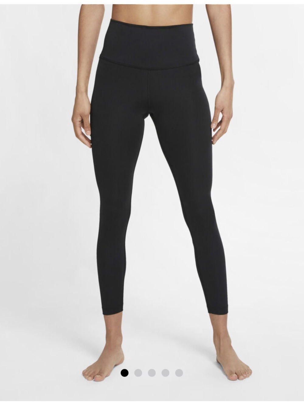 Nike luxe Black High-Waisted Yoga 7/8 Leggings